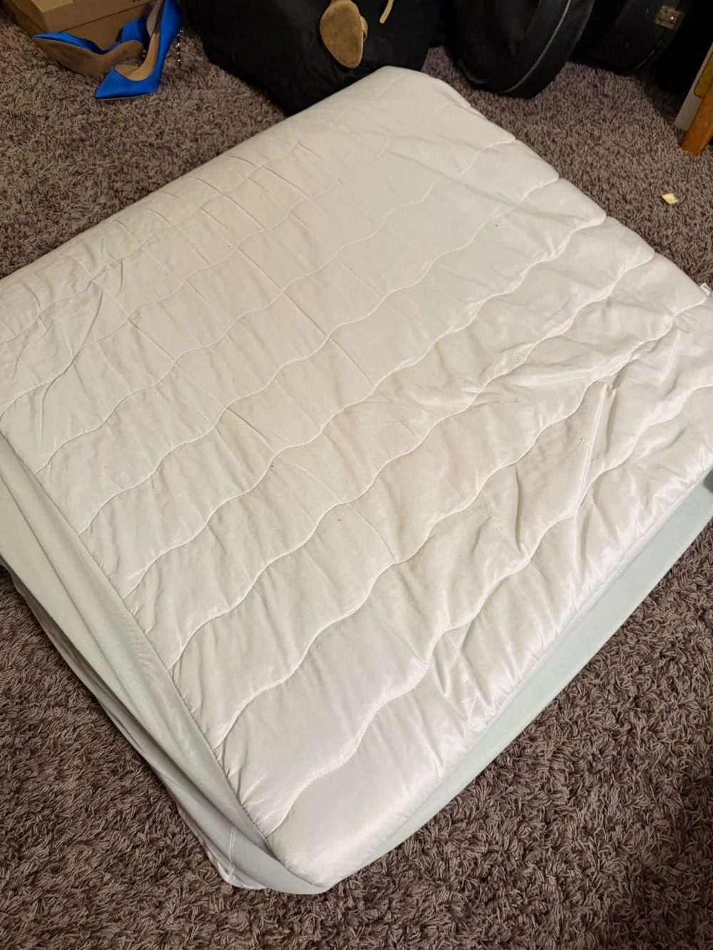 Mattress Topper and Cover for Twin Dorm Bed